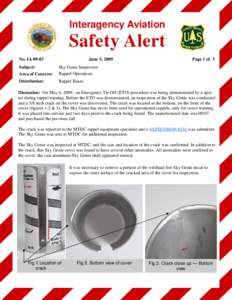 Interagency Aviation  Safety Alert No. IA[removed]June 5, 2009