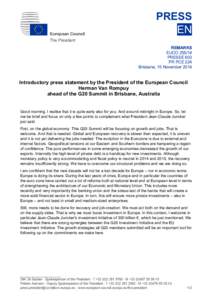 European Council  PRESS EN  The President