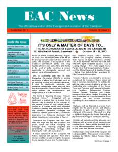 EAC News EAC News Evangelical Association of the Caribbean March 2012