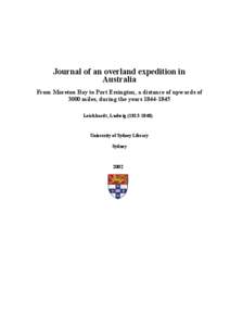 Rivers of the Northern Territory / Thomas Mitchell / Geography of Australia / Port Essington / Alligator Rivers / Oceania / Ludwig Leichhardt / Missing people / Exploration