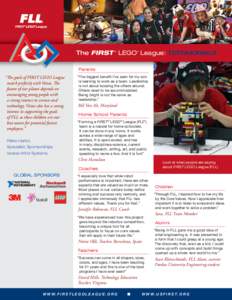 The Lego Group / Robot competition / Toy industry / Denmark / Science / Livingston Robotics Club / Junior FIRST Lego League / For Inspiration and Recognition of Science and Technology / FIRST Lego League / Lego