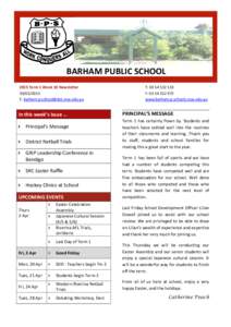 Barham Public School Newsletter  Wed, 6 May 