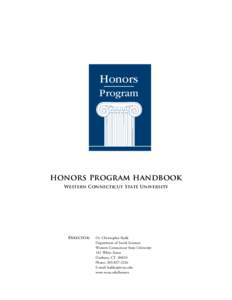 Honors Program HONORS PProgram ROGRAM H ANDBOOK