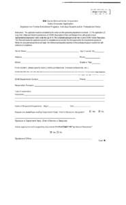 Erie County Medical Center Corporation Visitor Encounter Application Students f r o m Formal Enrichment Programs, Individual Student and/or Professional Visitor Instructions: The application must be completed by the visi