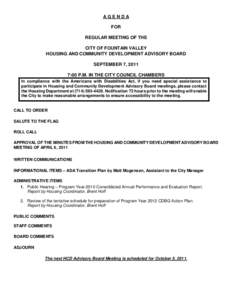 Affordable housing / Community Development Block Grant / United States Department of Housing and Urban Development