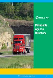 Section 18 Minnesota Agency Directory  Minnesota Trucking Regulations