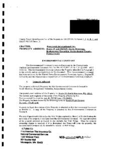 Soil contamination / Aquifers / Water pollution / Environmental science / Property law / Uniform Environmental Covenants Act / Environmental remediation / Groundwater remediation / Groundwater / Pollution / Environment / Water