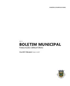 Município de Figueiró dos Vinhos  N.º 2 Boletim Municipal Publicações Obrigatórias