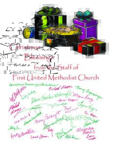 Christmas Blessings from the Staff of First United Methodist Church