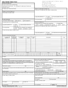 Dental Claim Form  Aimee Ziter,Department of Mental Health Redstone Building 26 Terrace Street Montpelier, VT[removed]