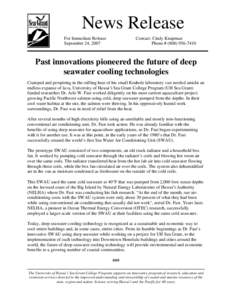 Microsoft Word - Deep Seawater air conditioning.doc