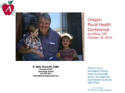 Oregon Rural Health Conference SunRiver, OR October 16, 2014