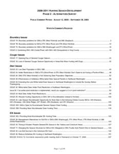 ISSUE 7A:  Boundary problems for GMUs 578 (West Klickitat) and 388 (Grayback)