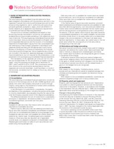 Notes to Consolidated Financial Statements Noritz Corporation and Consolidated Subsidiaries 1. BASIS OF PRESENTING CONSOLIDATED FINANCIAL STATEMENTS The accompanying consolidated financial statements have