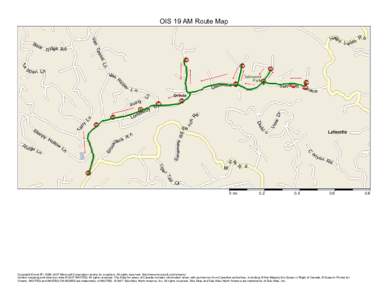 OIS 19 AM Route Map  0 mi 0.2
