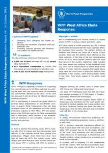 WFP West Africa Ebola Response Situation Report #8 14 October[removed]WFP West Africa Ebola Response WFP/Martin Penner