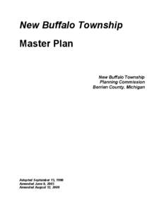 New Buffalo Township Master Plan New Buffalo Township Planning Commission Berrien County, Michigan