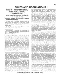 Law / Government of Pennsylvania / Independent Regulatory Review Commission / Rulemaking / Notice of proposed rulemaking / Public administration / Public comment / Licensure / Public notice / United States administrative law / Administrative law / Government