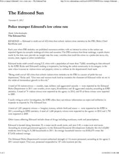 Police trumpet Edmond’s low crime rate » The Edmond Sun