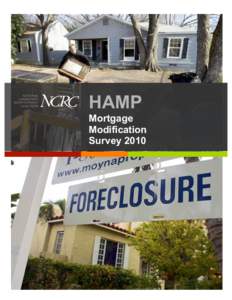 HAMP Mortgage Modification Survey 2010   NCRC Home Affordable Modification Program Survey 2010 
