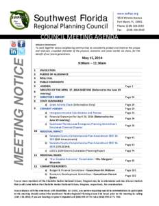 Southwest Florida Regional Planning Council www.swfrpc.org 1926 Victoria Avenue Fort Myers, FL 33901