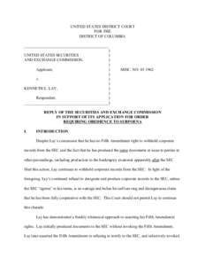 Business / United States v. Hubbell / Whitewater controversy / Enron / Fifth Amendment to the United States Constitution / U.S. Securities and Exchange Commission / Subpoena / Jury / Kenneth Lay / Corporate crime / Law / Fraud