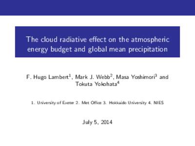 Cloud / Climate forcing / Thermodynamics / Radiative cooling / Radiative flux