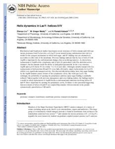 NIH Public Access Author Manuscript J Mol Biol. Author manuscript; available in PMC 2011 February 26. NIH-PA Author Manuscript