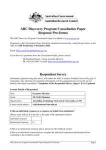 Microsoft Word - ATN response - ARC Discovery Program consultation paper.docx