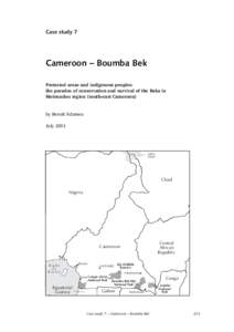 Case study 7  Cameroon – Boumba Bek