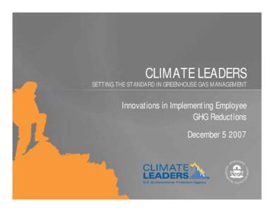 Innovations in Implementing Employee GHG Reductions