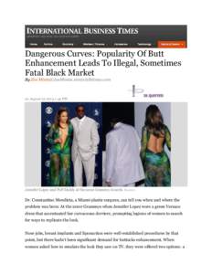 Dangerous Curves: Popularity Of Butt Enhancement Leads To Illegal, Sometimes Fatal Black Market By Zoe [removed][removed]  on August[removed]:45 PM