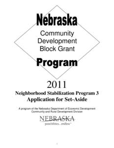 Community Development Block Grant / HOME Investment Partnerships Program / NSP3 / Affordable housing / United States Department of Housing and Urban Development / Housing