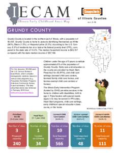 Snapshots of Illinois Counties rev 2-16 GRUNDY COUNTY Grundy County is located in the northern part of Illinois, with a population of