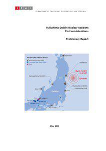 Nuclear safety / Tokyo Electric Power Company / Fukushima Prefecture / Energy conversion / Nuclear power stations / Fukushima Daiichi nuclear disaster / Containment building / Fukushima Daiichi Nuclear Power Plant / Nuclear reactor safety systems / Nuclear technology / Energy / Nuclear physics