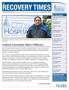 Volume 10, Issue 4  Sept./Oct[removed]Cultural Assessments Make a Difference........................... 1
