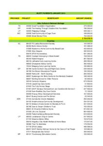 NLDTF PAYMENTS JANUARY 2014 PROVINCE FS GP LP