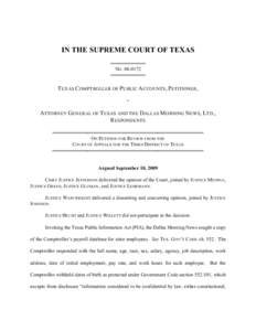 IN THE SUPREME COURT OF TEXAS[removed]NO[removed]