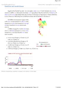 Page 1 of 1  รายงานโรคในระบบเฝาระวัง ๕๐๖ Hand,foot and mouth disease  สํานักระบาดวิทยา กรมควบคุมโรค กระ