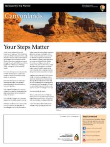 Backcountry Trip Planner  National Park Service U.S. Department of the Interior  Canyonlands