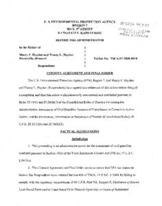 Concentrated Animal Feeding Operations / United States Environmental Protection Agency / Hayden / Environment / Earth / 94th United States Congress / Toxic Substances Control Act / Industrial agriculture