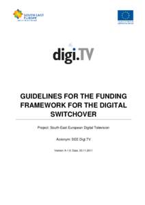 IPP DigiTV Funding Framework Guidelines