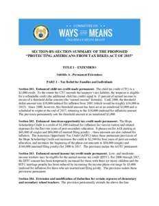 Microsoft Word - PATH Act Extenders Summarydocx