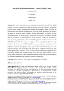 Anti-trafficking policies diffusion paper for PEIO