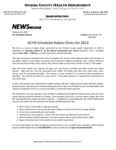 Microsoft Word - Rabies clinic in 2013.doc
