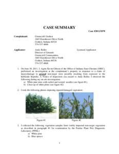 Lawn care / Pesticides / Environment / Landscape architecture / Soil contamination / Toxicology / Herbicide
