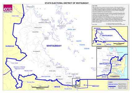 STATE STATE ELECTORAL ELECTORAL DISTRICT DISTRICT OF OF WHITSUNDAY WHITSUNDAY