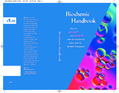 Biochemic Book Cover  . £1 99