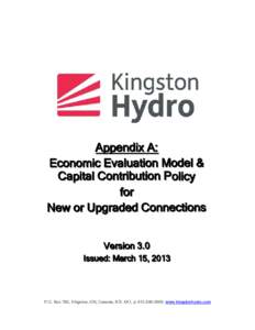 Appendix A – Economic Evaluation Model for Distribution System Expansions