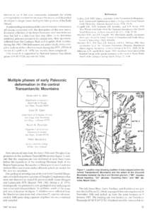 interest to see if this new community maintains the strong correspondence evident for the lower Fremouw, or if Antarctica developed a unique fauna during the later portion of the Early Triassic. A paleoecological analysi
